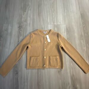 J. Crew Camel Button-Up Cardigan